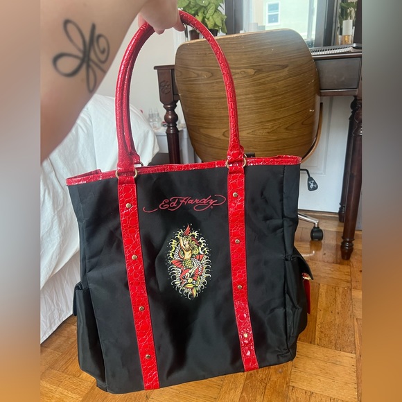 Ed Hardy Handbags - Ed Hardy mermaid tote bag